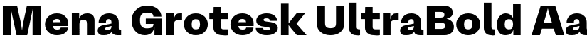 Mena Grotesk UltraBold font