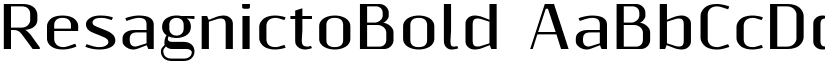 ResagnictoBold font