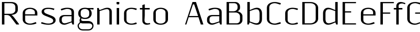 Resagnicto font