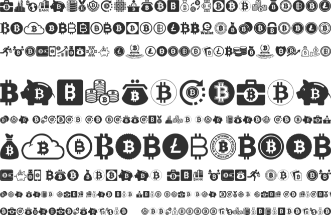 Bitcoin font preview