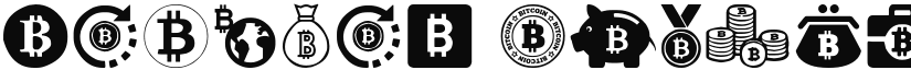 Bitcoin Regular font