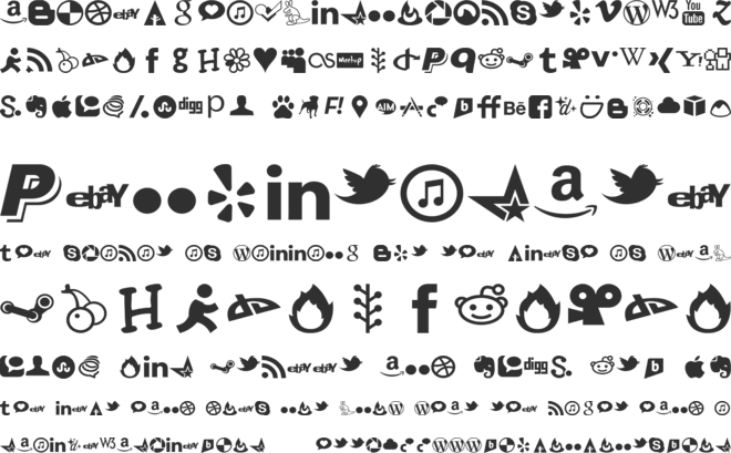 Social Font Face font preview