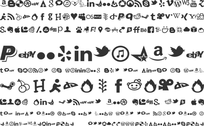 Social Font Face font preview