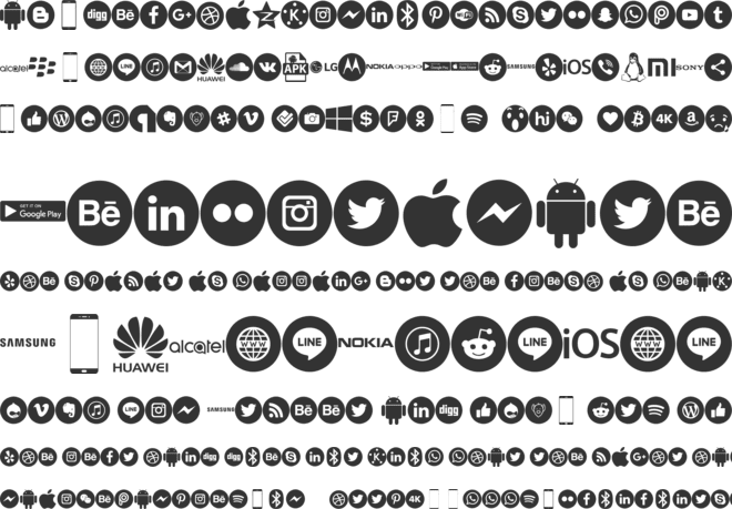 Font Smartphone Pro 2018 font preview