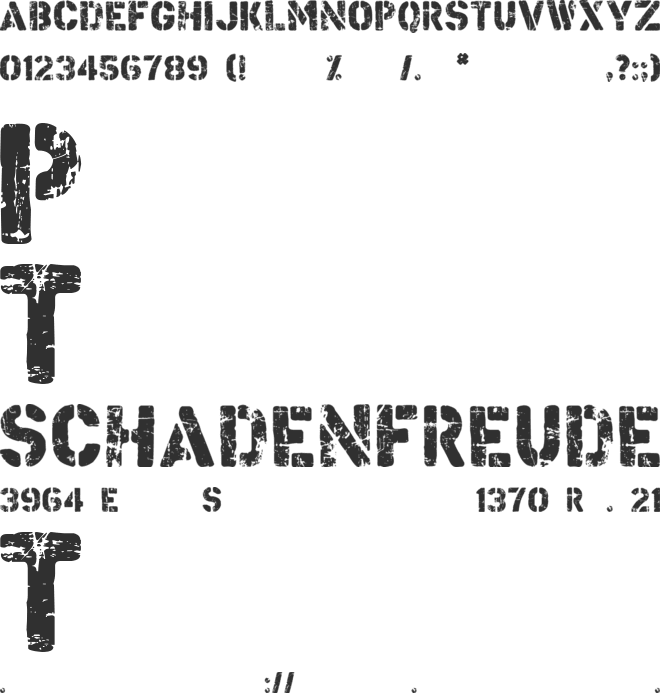 Checkpoint Charlie font preview
