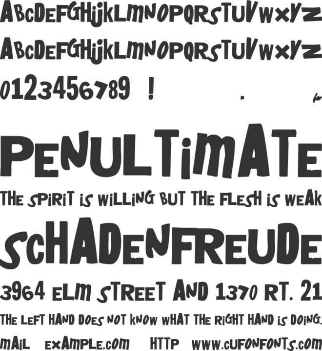 HeyBoy! HeyGirl! font preview