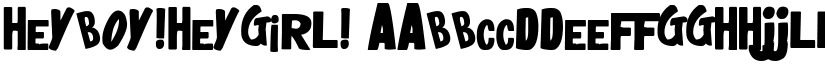 heyboy!heygirl! font