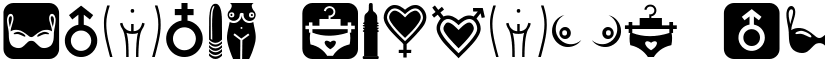 Erotic Symbols Regular font