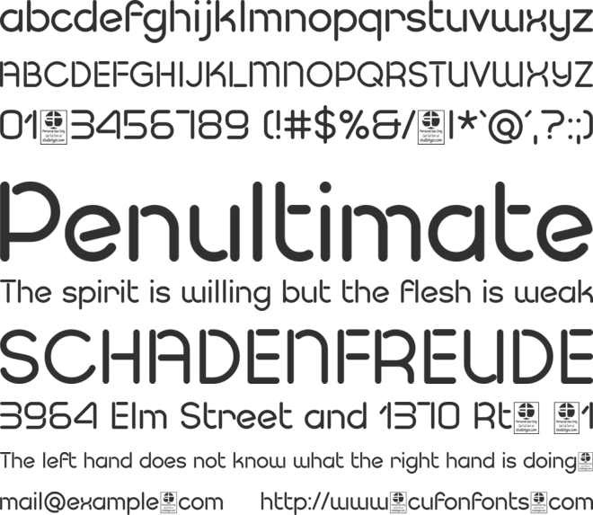 Pesta Stencil Demo font preview