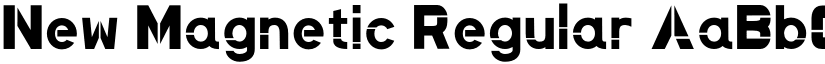 New Magnetic Regular font