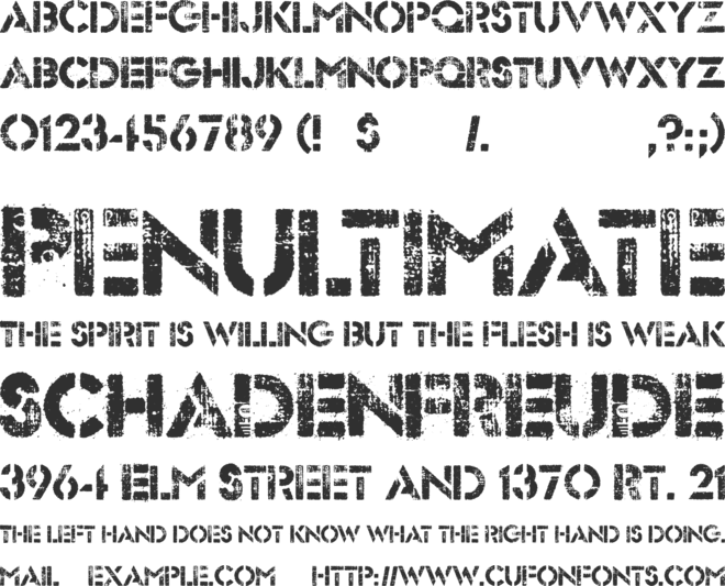 Dock 51 font preview