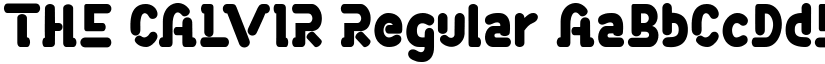 THE CALVIR Regular font