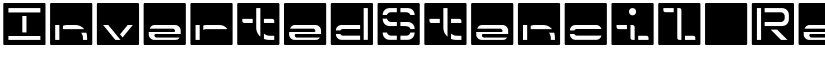 InvertedStencil Regular font