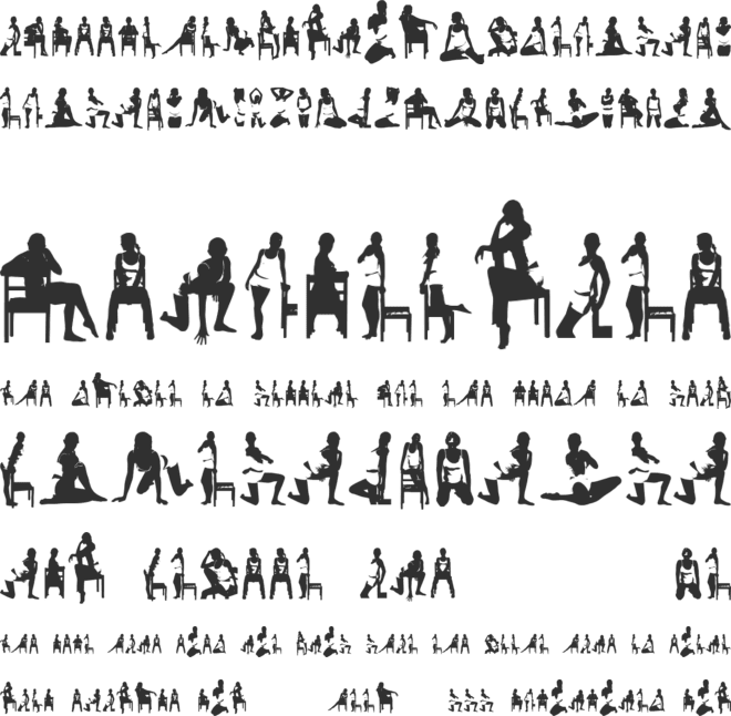 WomanSilhouettes font preview