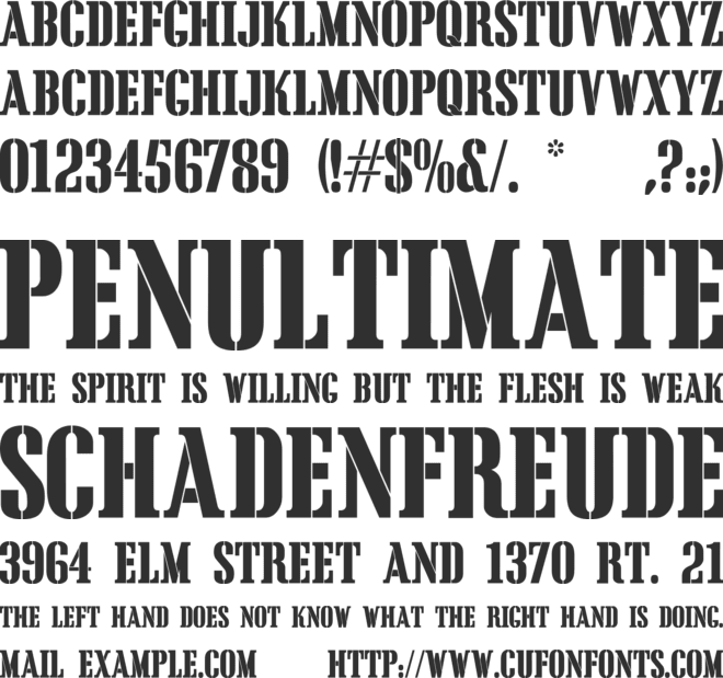 CargoCrate font preview