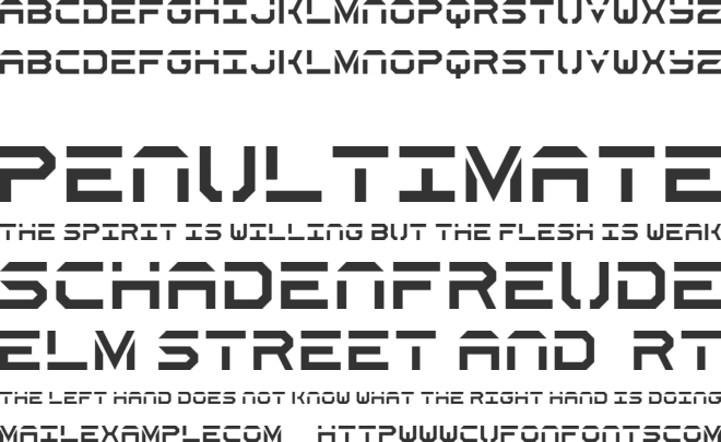 Secrets Stencil font preview