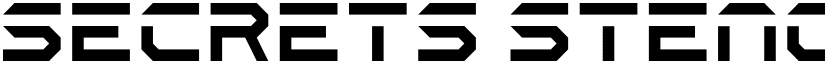 Secrets Stencil Regular font