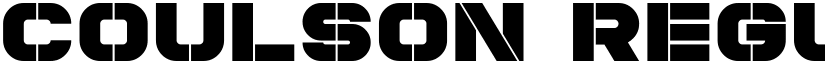 Coulson Regular font