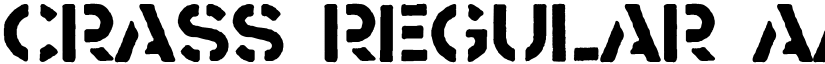 Crass Regular font