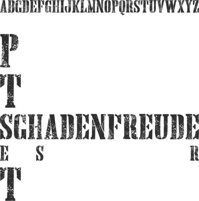 Hand Printing Press Eroded DEMO font preview