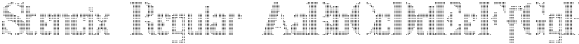 Stencix Regular font
