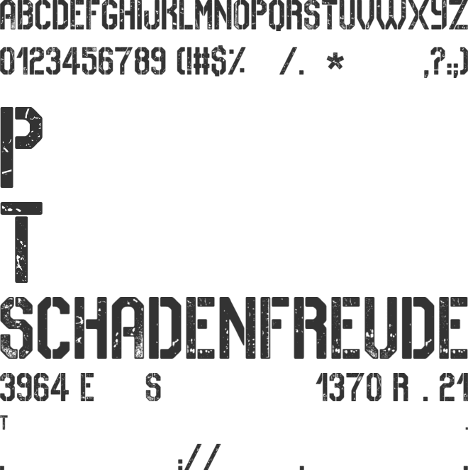 No Safety Zone font preview