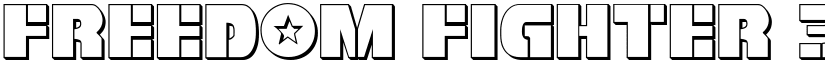 Freedom Fighter 3D Regular font