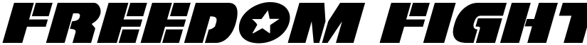 Freedom Fighter Expanded Italic Expanded Italic font