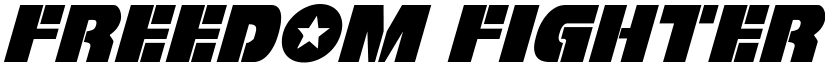 Freedom Fighter Italic Italic font