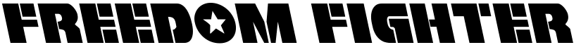 Freedom Fighter Leftalic Italic font
