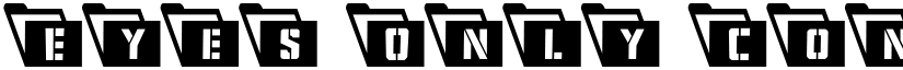 Eyes Only Condensed Leftalic Condensed Italic font