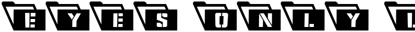 Eyes Only Leftalic Italic font