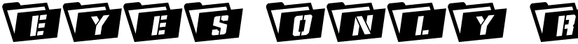 Eyes Only Rotated Regular font