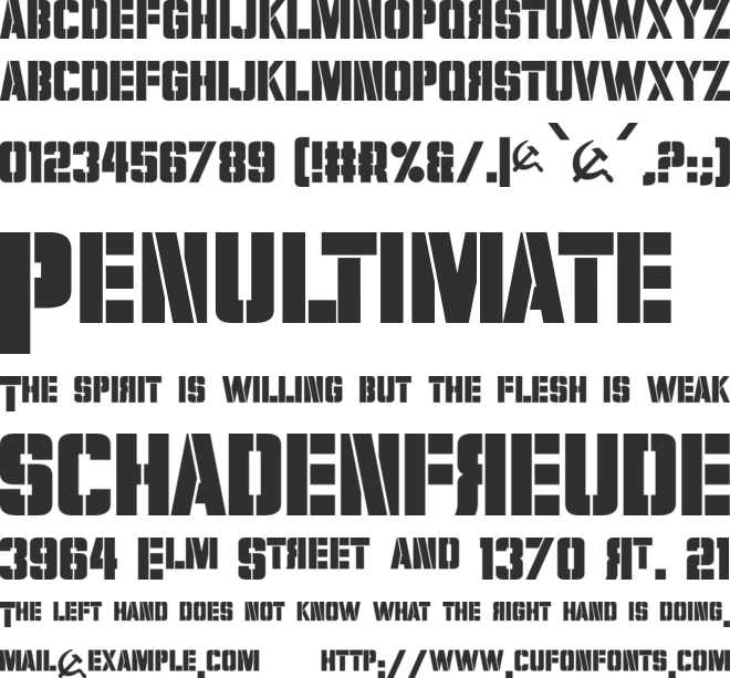 Volkoff font preview