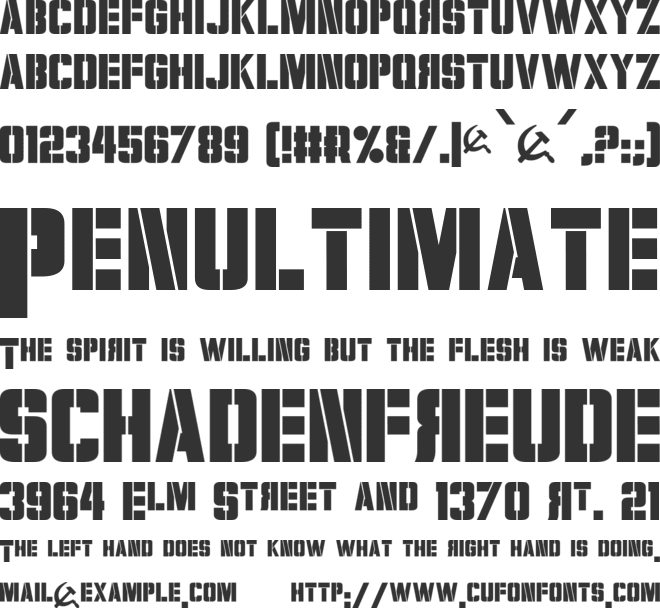 Volkoff font preview