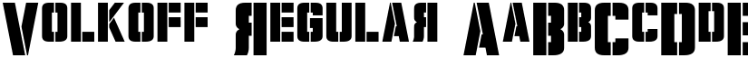 Volkoff Regular font