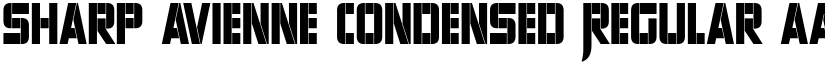 Sharp Avienne Condensed Regular font