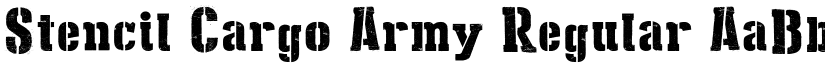 Stencil Cargo Army Regular font