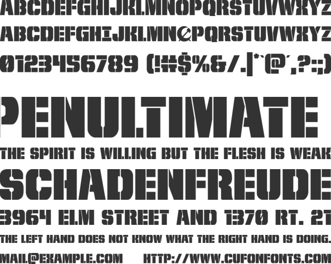 From BOND With Love font preview