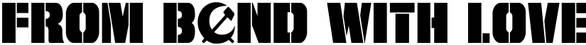 From BOND With Love Regular font