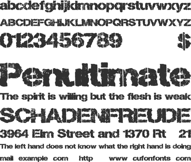 LostType font preview