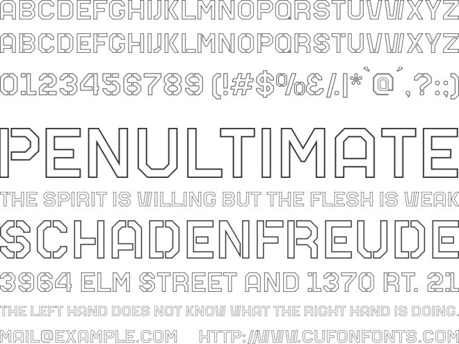 Mars font preview
