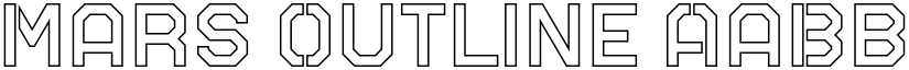 Mars Outline font