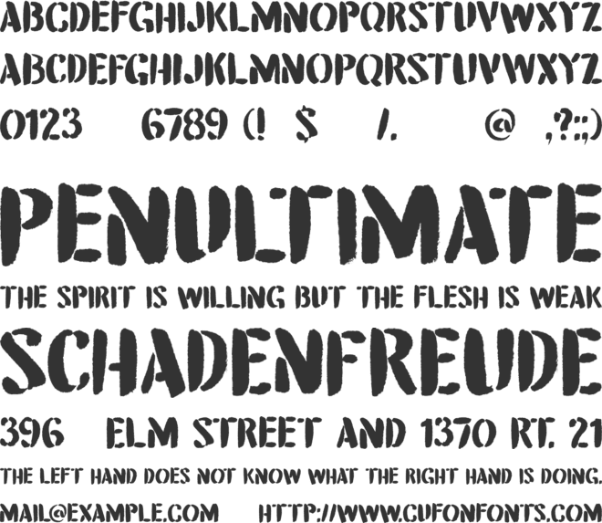 DK Attention Seeker font preview