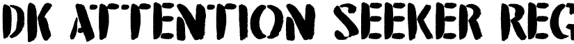 DK Attention Seeker Regular font