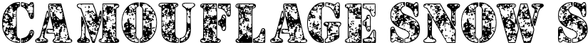 Camouflage Snow Snow font