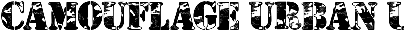 Camouflage Urban Urban font