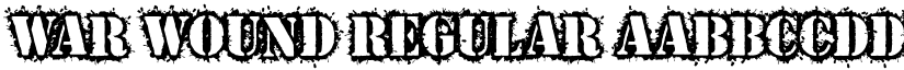 War Wound Regular font