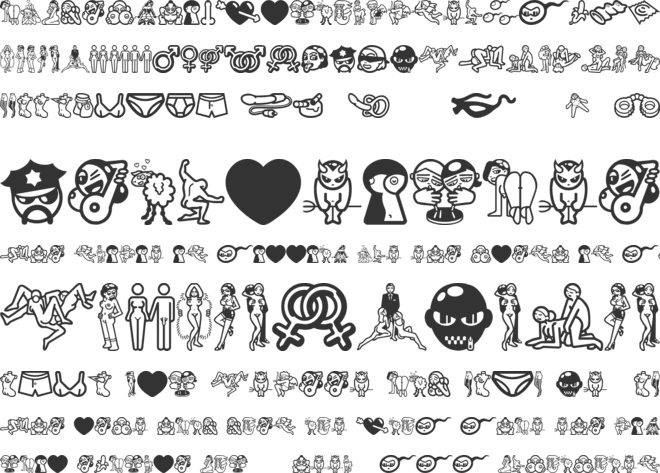 Erotica CD font preview