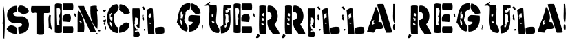 Stencil Guerrilla Regular font